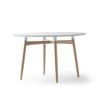 Carl Hansen & Son カール・ハンセン＆サン BA103 Preludia Table プレルディア ダイニングテーブル サイズ：Φ110×H72cm オーク カラー：ホワイトラミネート デザイン：ブラッド・アスカロン