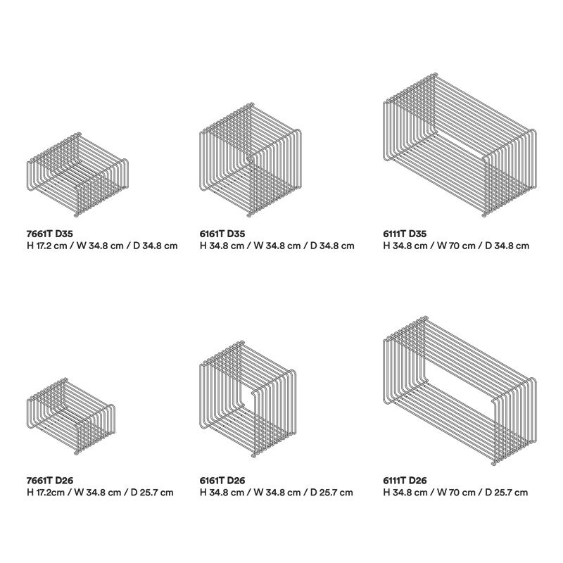 Montana モンタナ Panton Wire パントン ワイヤー フレーム ダブル 6111T サイズ：W70cm （奥行：34.8cm） カラー：7色 デザイン：Verner Panton ヴェルナー・パントン