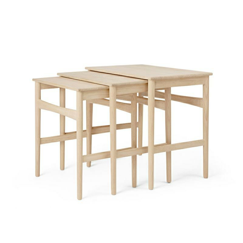 Carl Hansen & Son カール・ハンセン＆サン CH004 Nesting Tables ネスティング テーブル 3台セット サイドテーブル  デザイン：ハンス・J・ウェグナー | アトラクト・オンラインショップ