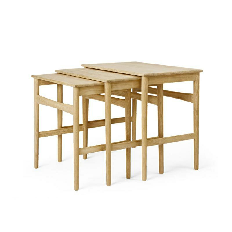Carl Hansen & Son カール・ハンセン＆サン CH004 Nesting Tables ネスティング テーブル 3台セット サイドテーブル デザイン：ハンス・J・ウェグナー