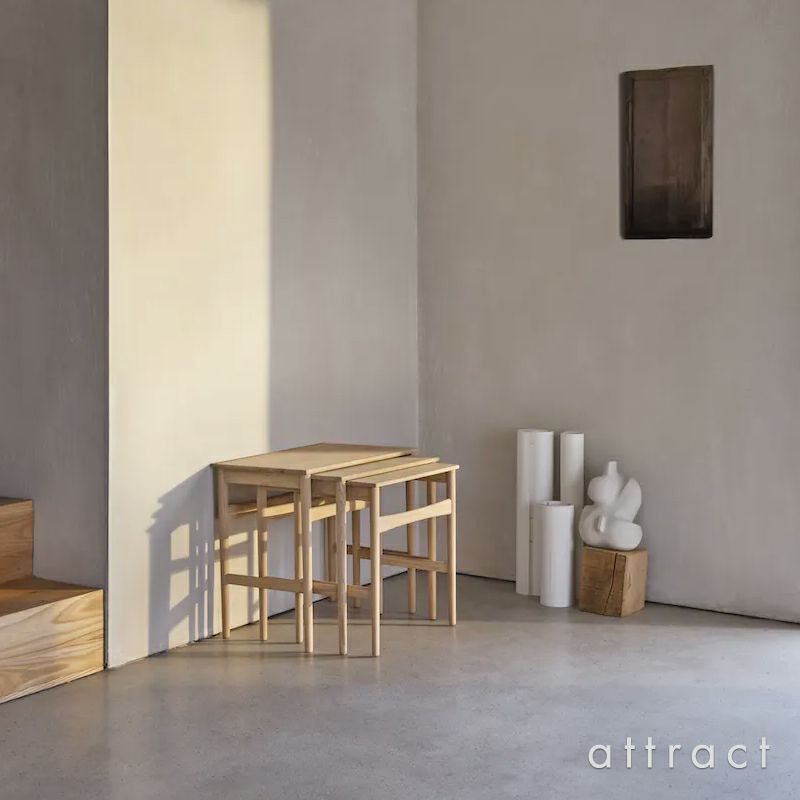 Carl Hansen & Son カール・ハンセン＆サン CH004 Nesting Tables ネスティング テーブル 3台セット サイドテーブル デザイン：ハンス・J・ウェグナー
