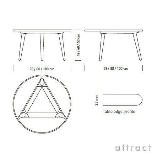 Carl Hansen & Son カール・ハンセン＆サン CH008 コーヒーテーブル サイズ：Φ78cm×H44cm