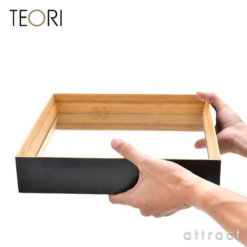 TEORI テオリ ZERO KAKU ゼロカク ミラー 鏡 30cm カラー：２色 デザイン：加藤 弘之