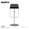 lapalma ラパルマ LEM レム カウンタースツール ハイ・ロー 昇降式カウンターチェア 座面：レザー・オーク（2種類） フレーム：ステンレススチール デザイン：AZUMI