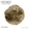 Nature Collection ネイチャーコレクション Sheep Skin シープスキン ムートン 毛皮カバー シートパッド Φ38cm チェア カラー：2色