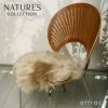 Nature Collection ネイチャーコレクション Sheep Skin シープスキン ムートン 毛皮カバー シートパッド Φ38cm チェア カラー：2色