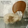 Nature Collection ネイチャーコレクション Sheep Skin シープスキン ムートン 毛皮カバー シートパッド Φ38cm チェア カラー：2色