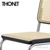 THONET トーネット S 32 V チェスカチェア アームレス カンティレバー フレーム：ブラック 座面：籐編み デザイン：マルセル・ブロイヤー