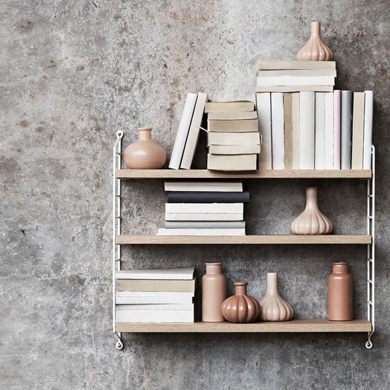 ストリングポケット String pocket シェルフ ウォルナット×ホワイト