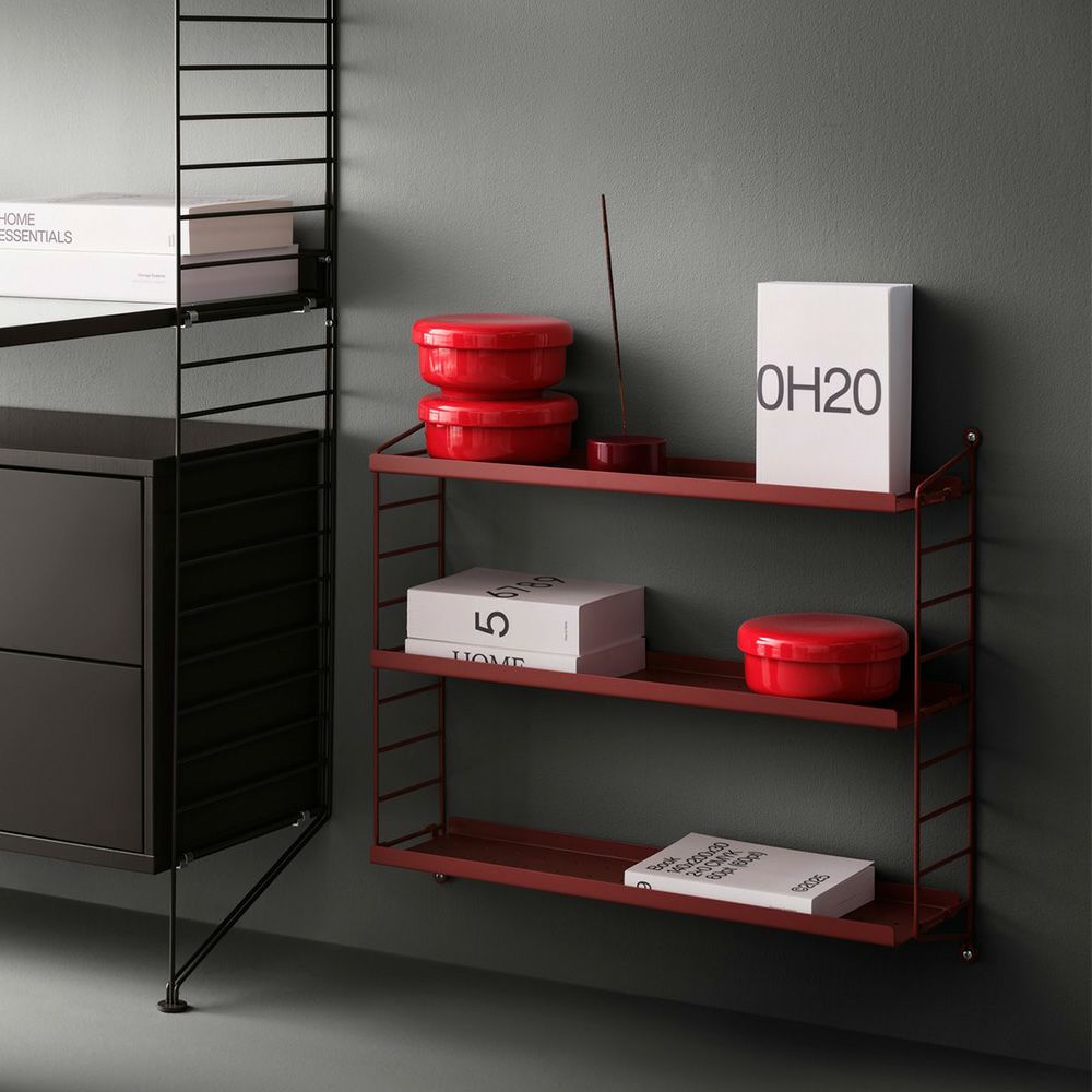 String Pocket Metal ストリング ポケット メタル ウォールシェルフ カラー：全5色 3段 デザイン：ニルス・ストリニング