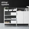 String System ストリング システム ファイリングキャビネット 78×32×77cm 1個入 カラー：2色 デザイン：ニルス・ストリニング