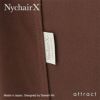 Nychair X ニーチェアエックス 2024年モデル チェア 折りたたみ椅子 タイプ：3種類（エックス・ロッキング・オットマン） 木部カラー：オーク材 シートカラー：アースモーヴブラウン デザイン：新居 猛