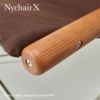 Nychair X ニーチェアエックス 2024年モデル チェア 折りたたみ椅子 タイプ：3種類（エックス・ロッキング・オットマン） 木部カラー：オーク材 シートカラー：アースモーヴブラウン デザイン：新居 猛