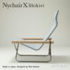 Nychair X Shikiri ニーチェアエックス シキリ フォールディングチェア 折りたたみ 木部カラー：2色 シートカラー：3色 テキスタイルデザイナー：河東 梨香