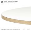 Carl Hansen & Son カールハンセン＆サン E020 Embrace Table エンブレイス テーブル ダイニングテーブル サイズ：Φ79.5×H74cm オーク ソープ仕上げ 支柱：ステンレス デザイン：Eoos イーオス