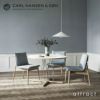 Carl Hansen & Son カールハンセン＆サン E020 Embrace Table エンブレイス テーブル ダイニングテーブル サイズ：Φ79.5×H74cm オーク ソープ仕上げ 支柱：ステンレス デザイン：Eoos イーオス