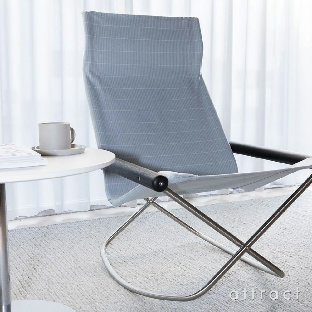 Nychair X Rocking Shikiri ニーチェアエックス シキリ ロッキングチェア 折りたたみ 木部カラー：2色 シートカラー：3色 テキスタイルデザイナー：河東 梨香