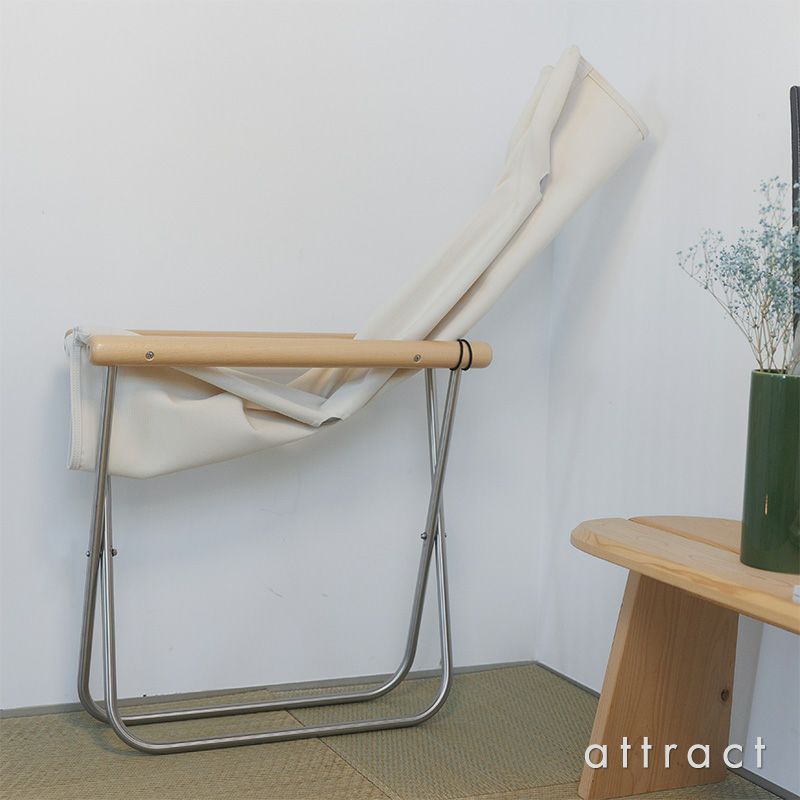 Nychair X ニーチェアエックス フォールディングチェア 折りたたみ 木部カラー：2色 シートカラー：5色 デザイン：新居 猛