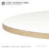 Carl Hansen & Son カールハンセン＆サン E020 Embrace Table エンブレイス テーブル ダイニングテーブル サイズ：Φ79.5×H74cm オーク ホワイトオイル仕上げ 支柱：ステンレス デザイン：Eoos イーオス
