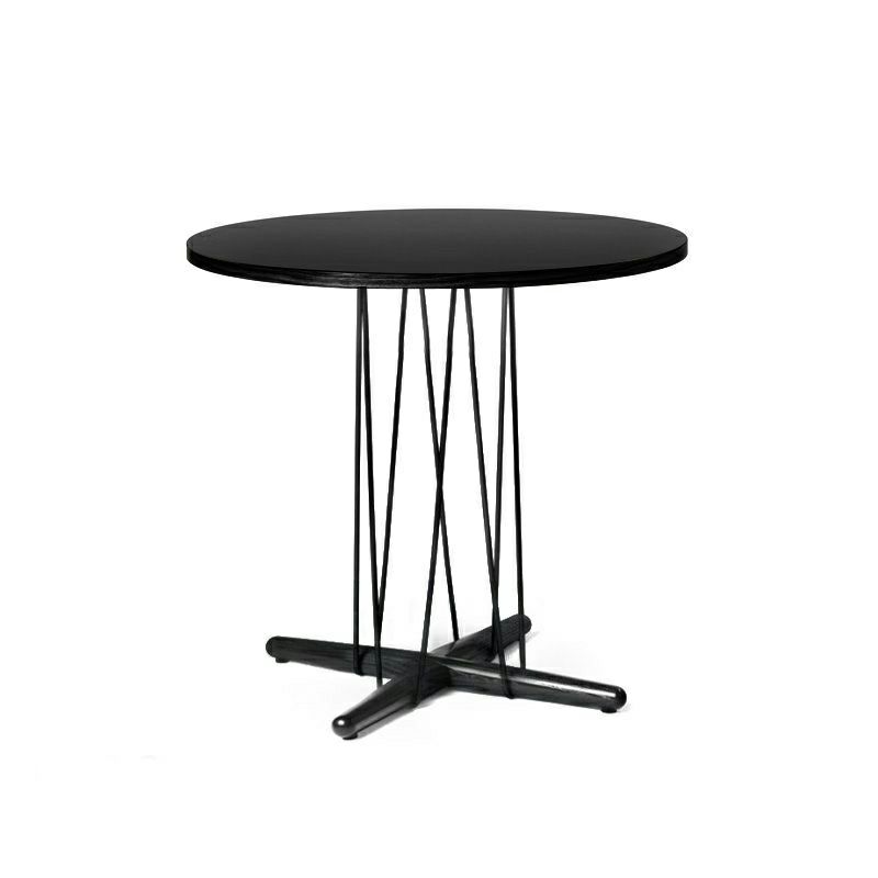 Carl Hansen & Son カールハンセン＆サン E020 Embrace Table エンブレイス テーブル ダイニングテーブル サイズ：Φ79.5×H74cm オーク ブラック塗装 支柱：ブラック デザイン：Eoos イーオス