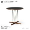 Carl Hansen & Son カールハンセン＆サン E020 Embrace Table エンブレイス テーブル ダイニングテーブル サイズ：Φ79.5×H74cm ウォルナット オイル仕上げ 支柱：ステンレス デザイン：Eoos イーオス