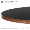 Carl Hansen & Son カールハンセン＆サン E020 Embrace Table エンブレイス テーブル ダイニングテーブル サイズ：Φ79.5×H74cm ウォルナット オイル仕上げ 支柱：ステンレス デザイン：Eoos イーオス