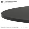 Carl Hansen & Son カールハンセン＆サン E020 Embrace Table エンブレイス テーブル ダイニングテーブル サイズ：Φ139.5×H74cm オーク ブラック塗装 支柱：ブラック デザイン：Eoos イーオス