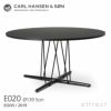 Carl Hansen & Son カール・ハンセン＆サン E020 Embrace Table エンブレイス テーブル ダイニングテーブル サイズ：Φ139.5×H74cm オーク ブラック塗装 支柱：ブラック