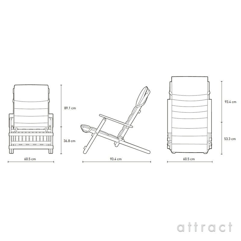 Carl Hansen & Son カール・ハンセン＆サン Deck Chair Series デッキチェアシリーズ BM5568 折りたたみ式 デッキチェア *専用クッション付属 チーク 無塗装仕上げ デザイン：ボーエ・モーエンセン