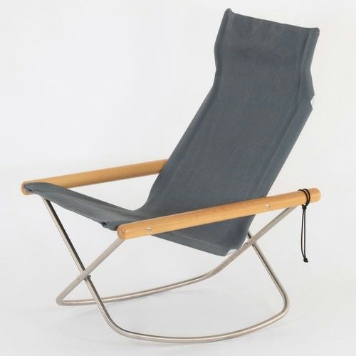 Nychair X Rocking ニーチェアエックス ロッキングチェア 折りたたみ 木部カラー：2色 シートカラー：5色 デザイン：新居 猛