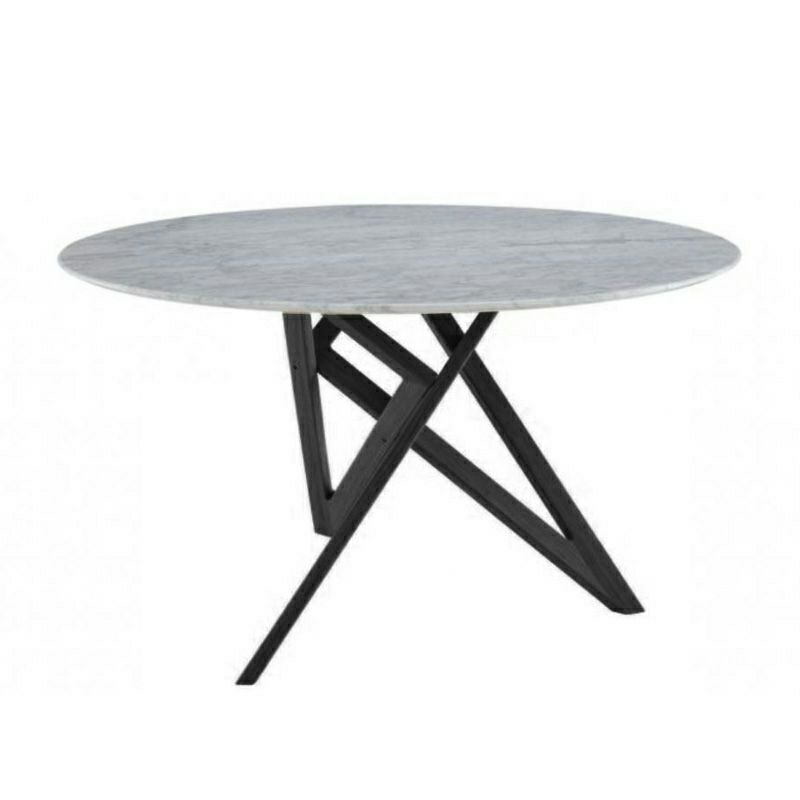 ligne roset リーン・ロゼ ROSETEnnea ロゼエンネア ダイニングテーブル サイズ：Φ120cm カラー：マーブルセラミック ホワイト ベース：2色 デザイン：ヴァンサン・トルジュマン