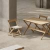 Carl Hansen & Son カール・ハンセン＆サン Deck Chair Series デッキチェアシリーズ BM5768 折りたたみ式 フットスツール オットマン *トレイ別売 チーク 無塗装仕上げ デザイン：ボーエ・モーエンセン