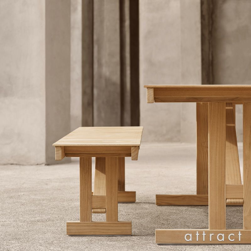 Carl Hansen & Son カール・ハンセン＆サン Deck Chair Series デッキチェアシリーズ BM1871 折りたたみ式 ベンチ W170cm チーク 無塗装仕上げ デザイン：ボーエ・モーエンセン