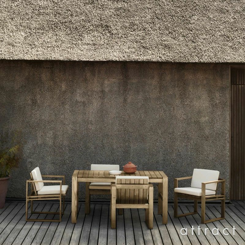 Carl Hansen & Son カール・ハンセン＆サン Indoor-Outdoor Series インドア アウトドアシリーズ BK11 屋内外両用 ラウンジチェア チーク 無塗装仕上げ デザイン：ボーディル・ケア