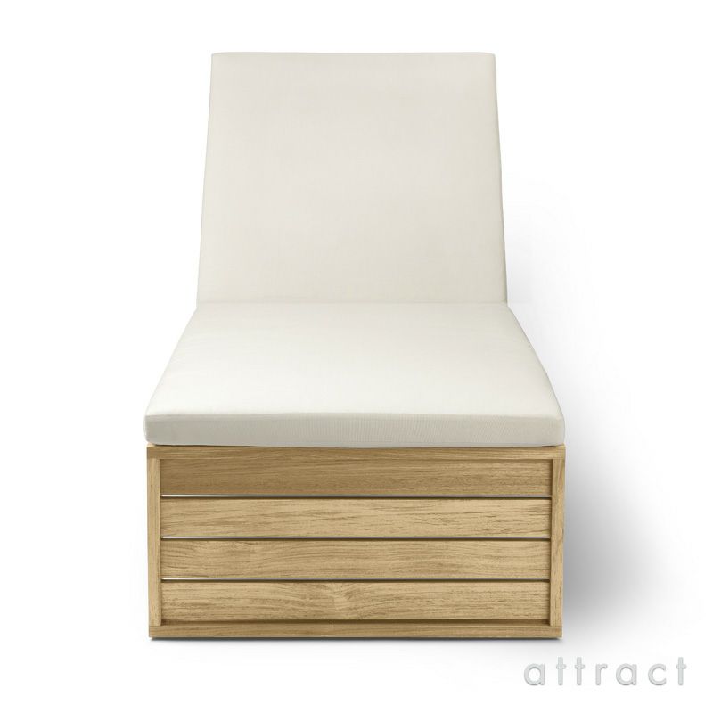 Carl Hansen & Son カール・ハンセン＆サン Indoor-Outdoor Series インドア アウトドアシリーズ BK14 屋内外両用 サンベッド チーク 無塗装仕上げ デザイン：ボーディル・ケア