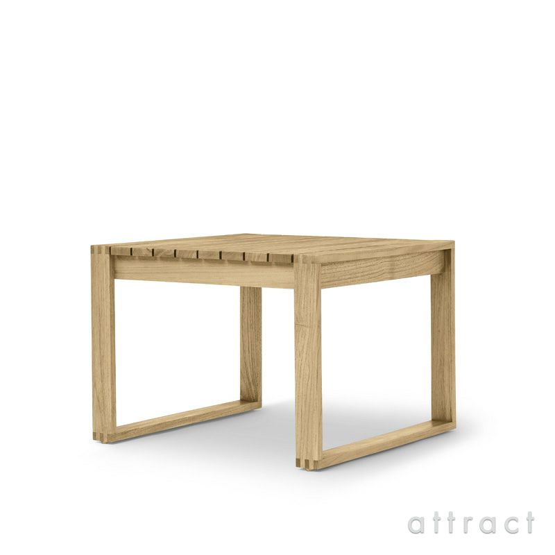Carl Hansen & Son カール・ハンセン＆サン Indoor-Outdoor Series インドア アウトドアシリーズ BK16 屋内外両用 サイドテーブル チーク 無塗装仕上げ デザイン：ボーディル・ケア