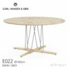 Carl Hansen & Son カール・ハンセン＆サン E022 Embrace Outdoor Table エンブレイス アウトドア テーブル 屋外用 ダイニングテーブル サイズ：Φ140×H74cm チーク 無塗装 支柱：ステンレス デザイン：Eoos イーオス