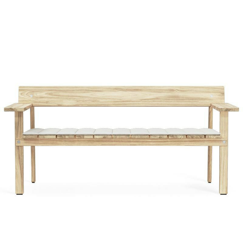 Carl Hansen & Son カールハンセン＆サン GL101 Timbur Outdoor Series ティンバー アウトドア シリーズ *専用クッション付属 屋外用 ベンチ チーク 無塗装 デザイン：グドムンドゥル・ルドヴィク・グレタルソン