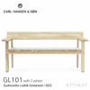 Carl Hansen & Son カール・ハンセン＆サン GL101 Timbur Outdoor Series ティンバー アウトドア シリーズ *専用クッション付属 屋外用 ベンチ チーク 無塗装 デザイン：グドムンドゥル・ルドヴィク・グレタルソン