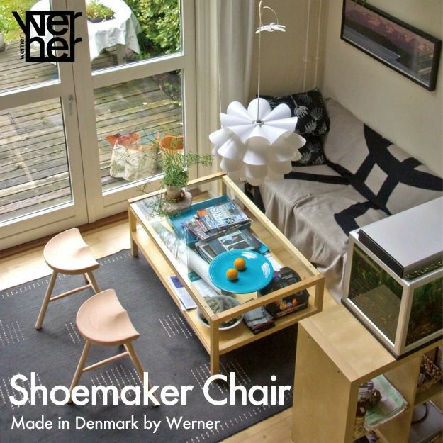 WERNER ワーナー Shoemaker Chair シューメーカーチェア スツール カラー：ナチュラル ビーチ材（無塗装） デザイン：ラーズ・ワーナー