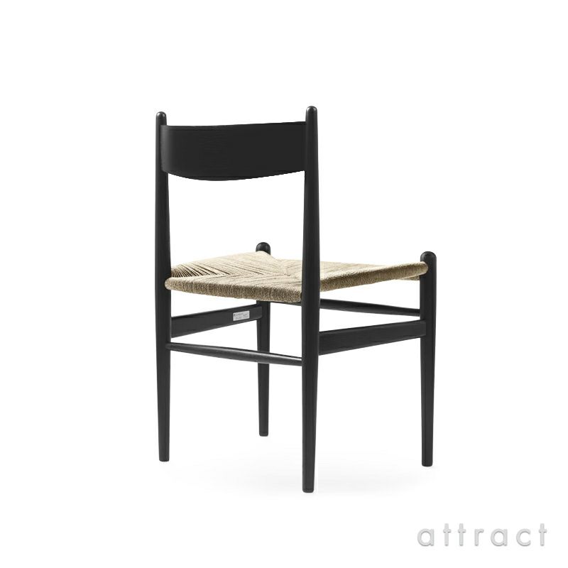 Carl Hansen & Son カール・ハンセン＆サン CH36 チェア ビーチ （ブラック塗装） ナチュラルペーパーコード デザイン：ハンス・J・ウェグナー