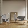 Carl Hansen & Son カールハンセン＆サン CH78 ラウンジチェア ママ ベアチェア オーク ソープフィニッシュ ファブリック：Fiord フィヨルド 6色 ネックピロー無し デザイン：ハンス・J・ウェグナー