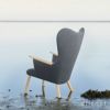 Carl Hansen & Son カールハンセン＆サン CH78 ラウンジチェア ママ ベアチェア オーク ソープフィニッシュ ファブリック：Fiord フィヨルド 6色 ネックピロー無し デザイン：ハンス・J・ウェグナー