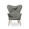 Carl Hansen & Son カール・ハンセン＆サン CH78 ラウンジチェア ママ ベアチェア オーク ソープフィニッシュ ファブリック：Fiord フィヨルド 6色 ネックピローセット デザイン：ハンス・J・ウェグナー