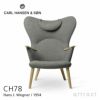 Carl Hansen & Son カール・ハンセン＆サン CH78 ラウンジチェア ママ ベアチェア オーク オイルフィニッシュ ファブリック：Fiord フィヨルド 6色 ネックピローセット デザイン：ハンス・J・ウェグナー