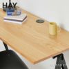 HAY ヘイ Pyramid Desk ピラミッド デスク ワーキング テーブル W120×60cm カラー：マットラッカー オーク ベース：スチール（ブラック塗装） デザイン：ウィム・リートフェルト