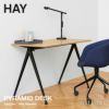 HAY ヘイ Pyramid Desk ピラミッド デスク ワーキング テーブル W120×60cm カラー：マットラッカー オーク ベース：スチール（ブラック塗装） デザイン：ウィム・リートフェルト