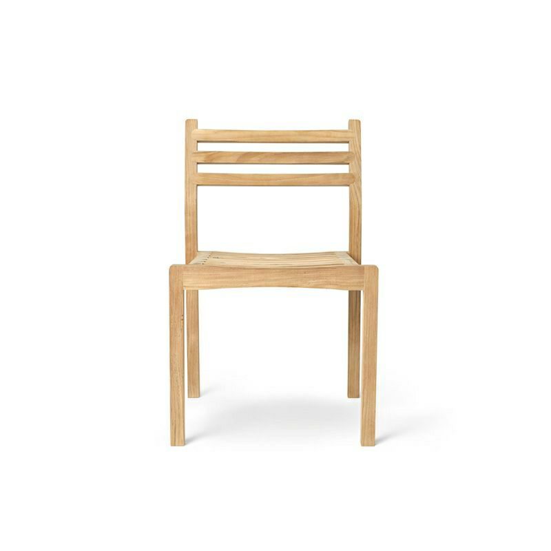 Carl Hansen & Son カール・ハンセン＆サン AH アウトドアシリーズ AH Outdoor Series アームレスチェア ダイニングチェア AH501 チーク　無塗装仕上げ アウトドア 屋外 デザイン：アルフレッド・ホーマン