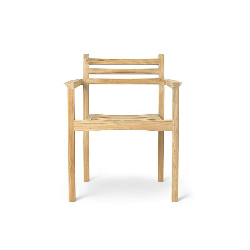 Carl Hansen & Son カール・ハンセン＆サン AH アウトドアシリーズ AH Outdoor Series アームチェア ダイニングチェア AH502 チーク　無塗装仕上げ アウトドア 屋外 デザイン：アルフレッド・ホーマン