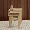 Carl Hansen & Son カール・ハンセン＆サン AH アウトドアシリーズ AH Outdoor Series アームチェア ダイニングチェア AH502 チーク　無塗装仕上げ アウトドア 屋外 デザイン：アルフレッド・ホーマン